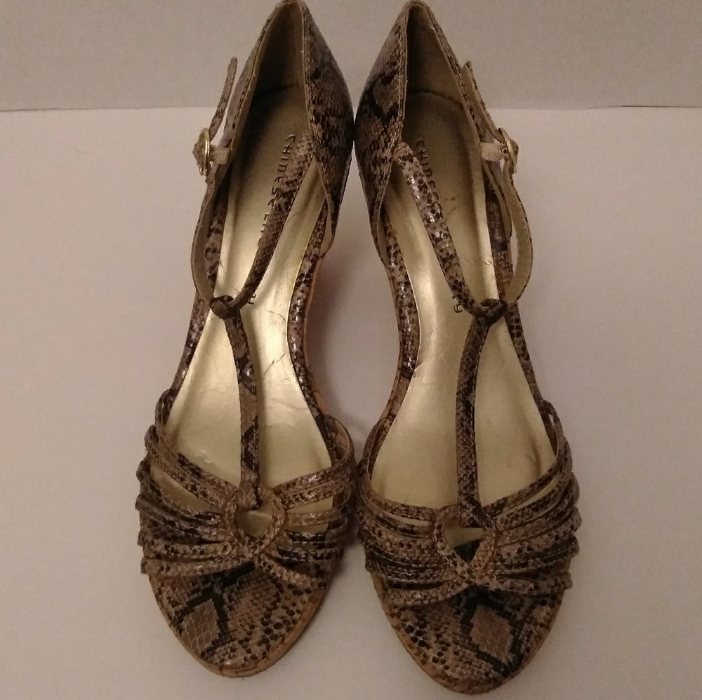 Chinese Laundry python wedges - Picture 5 of 6